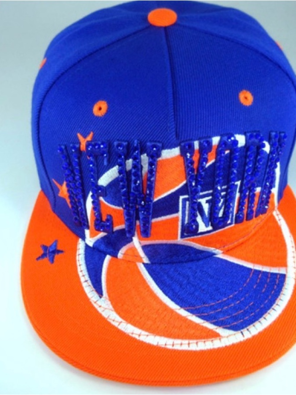 New York Rhinestone SnapBack hat
